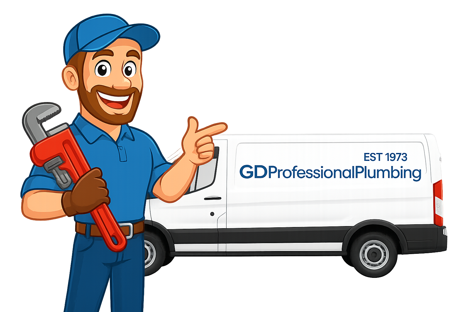 Plumbing service van